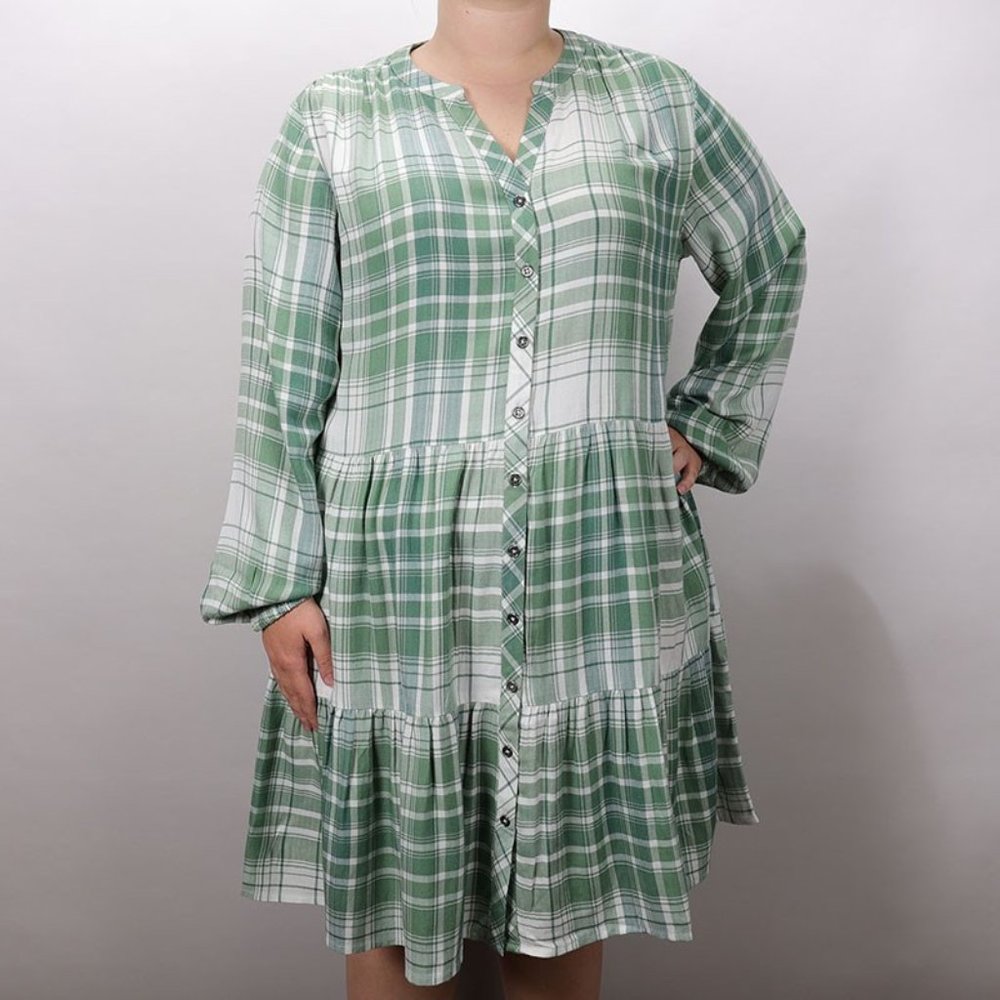 Multi-Colored Plaid Dress NWOT